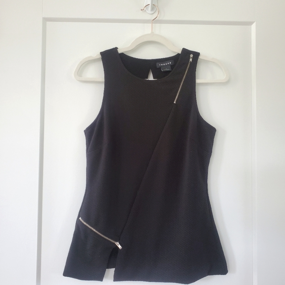 Black textured Blouse
